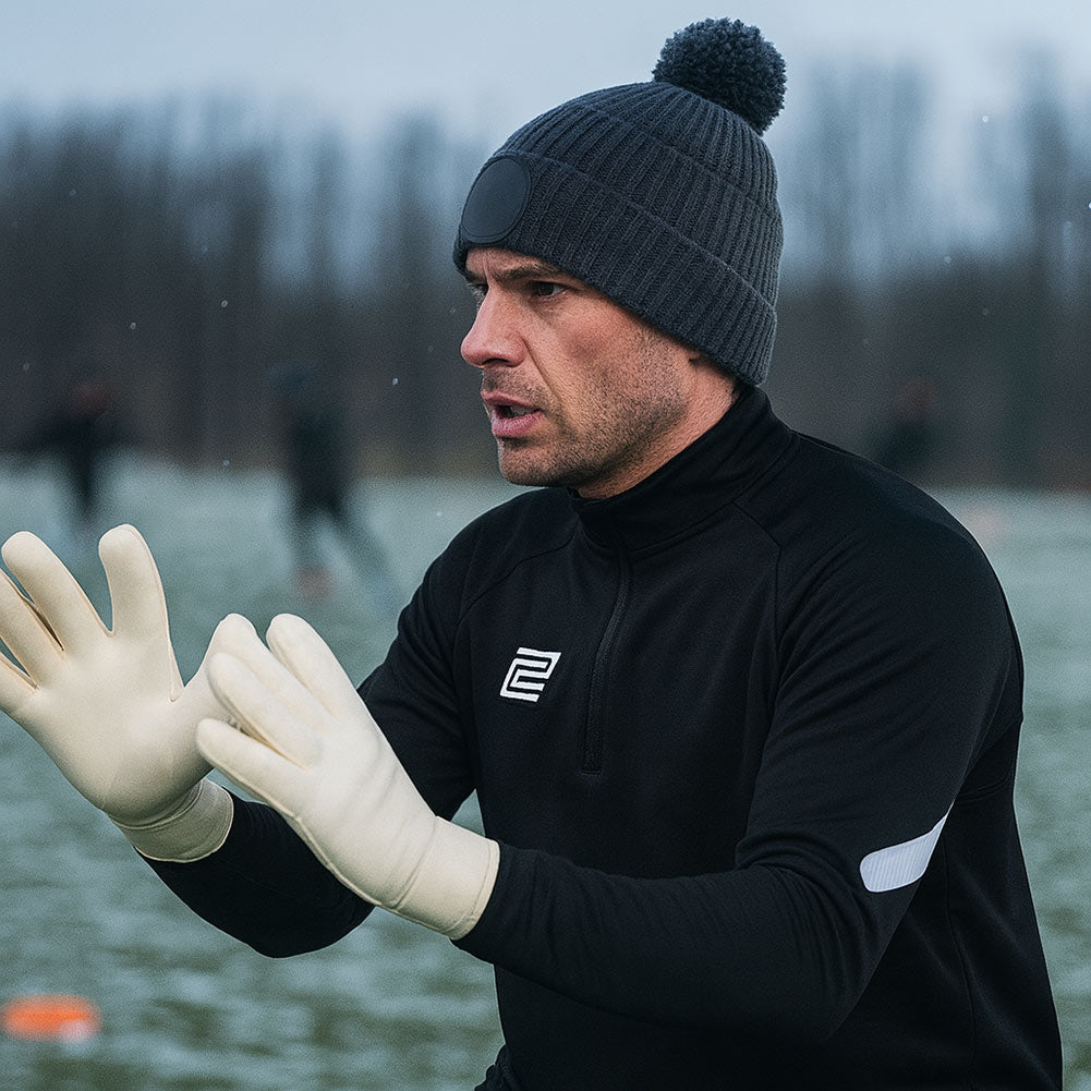 Keeper iD GK Custom Club Fleece Beanie Bobble Hat