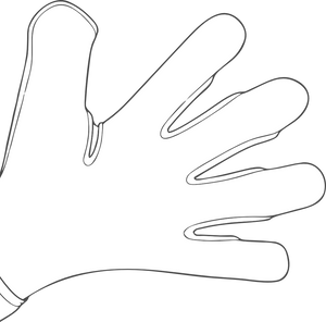 Surround NC glove cut