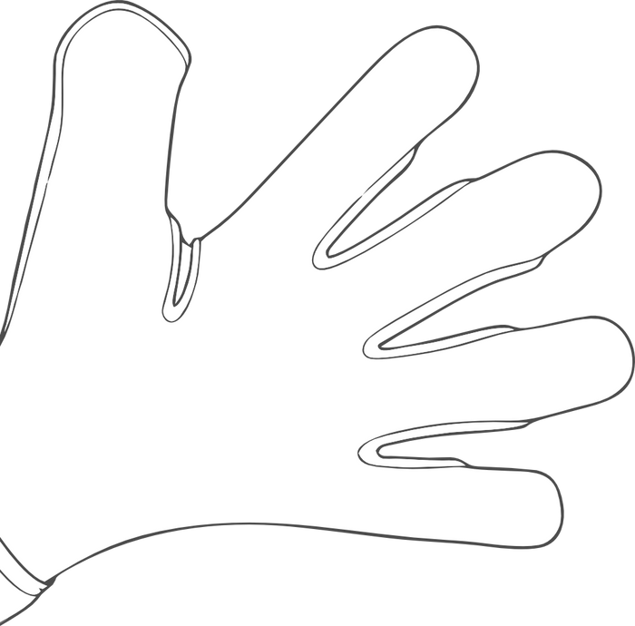 Surround NC glove cut
