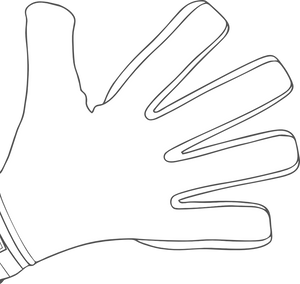 Negative Cut glove cut