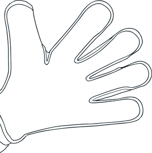 Surround glove cut