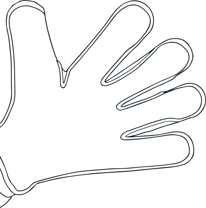 Surround glove cut